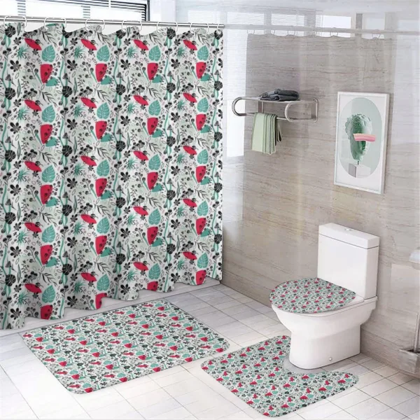 Botanic Garden Elements on a shower curtain