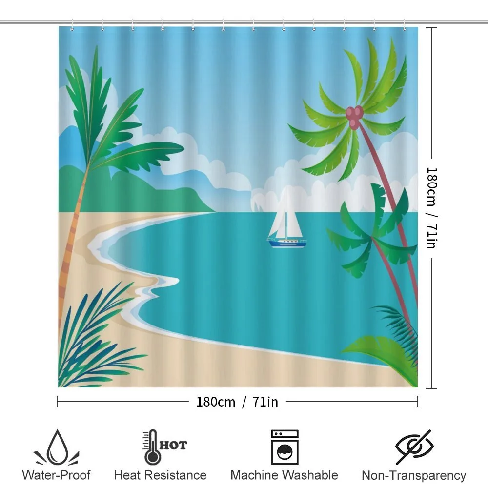 Cartoon Tropic Coast — Detail 2