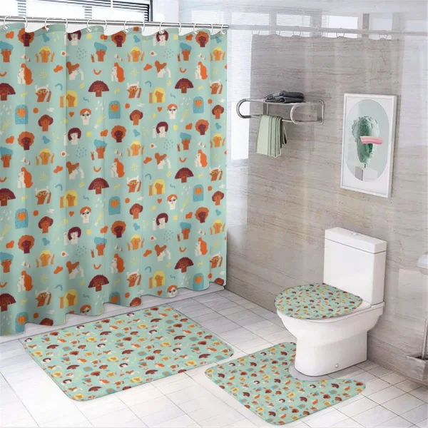Diverse Women on a shower curtain