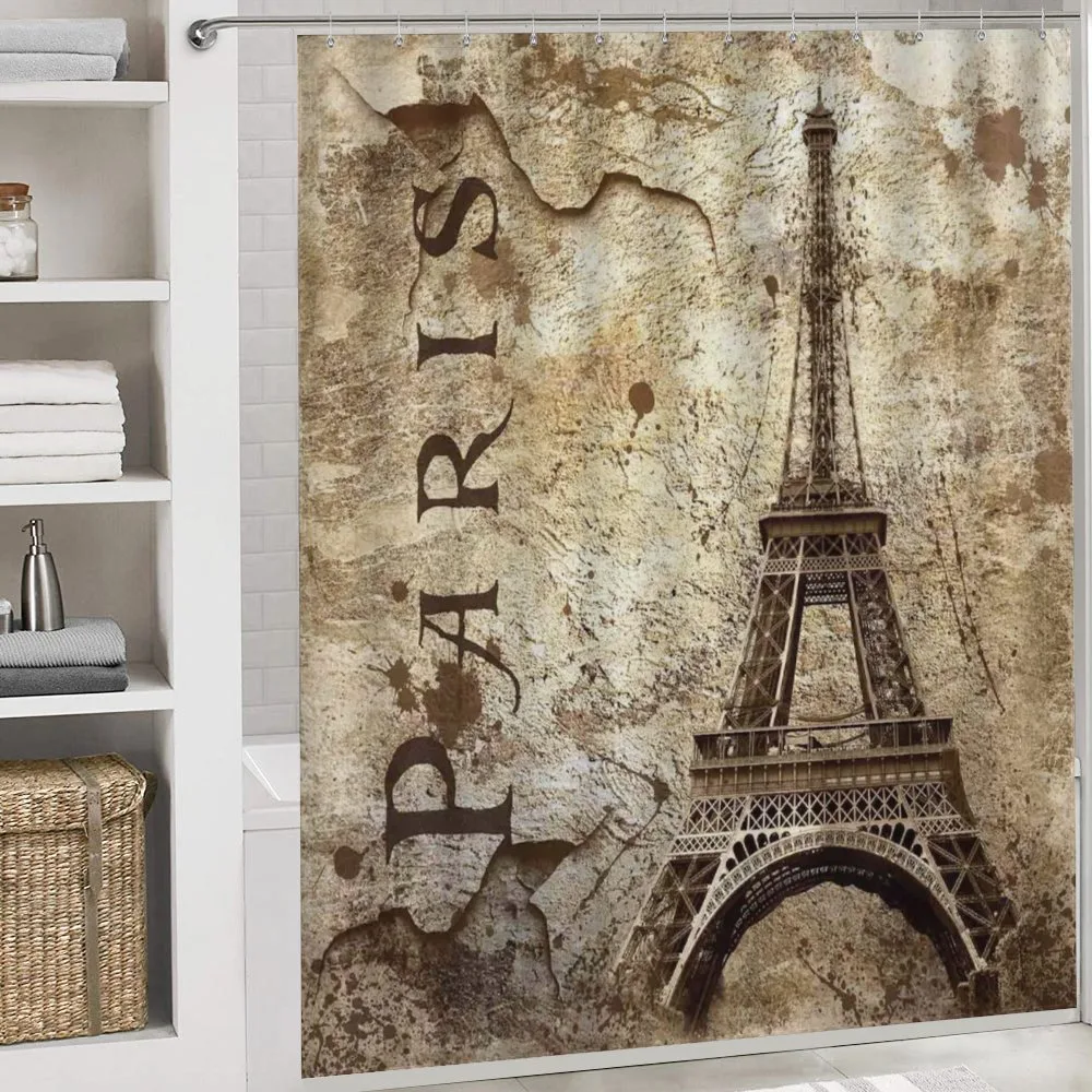 Eiffel Tower on Grunge Wall — Detail 4