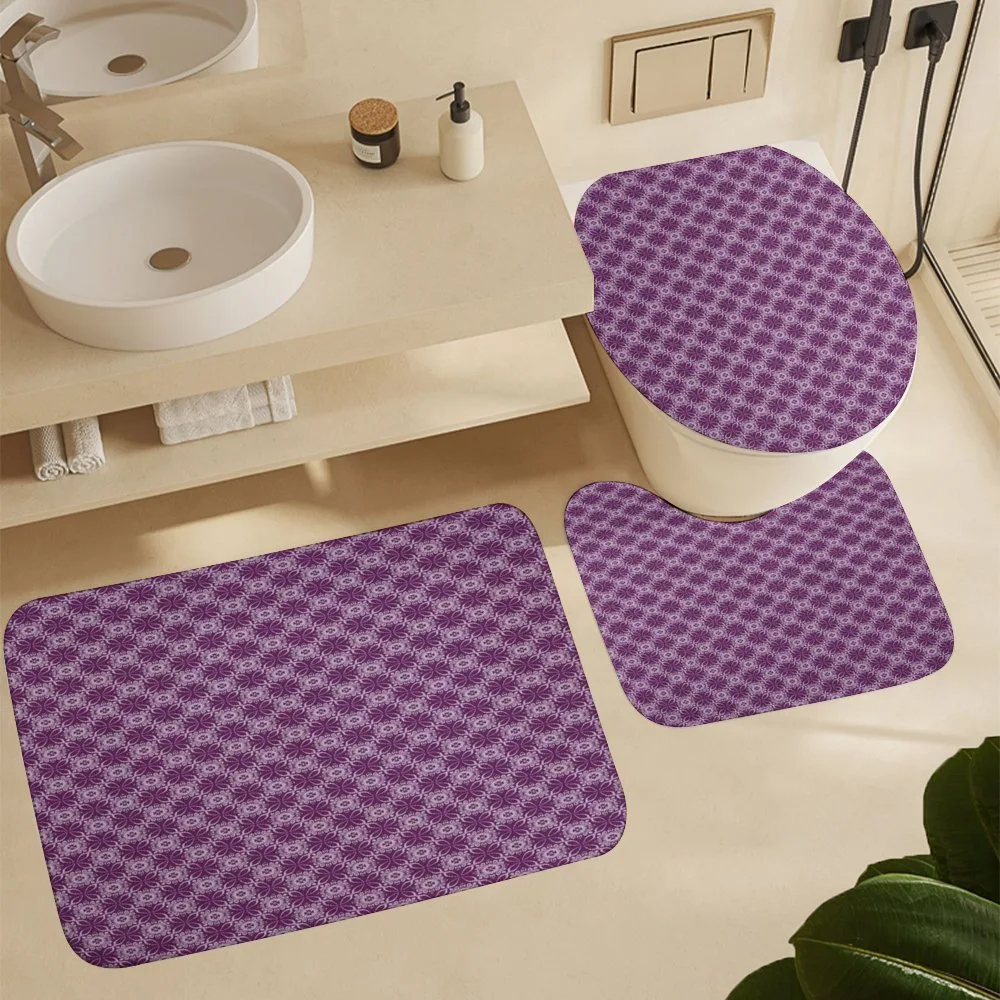 Floral Tiles Purple Tones — Detail 5