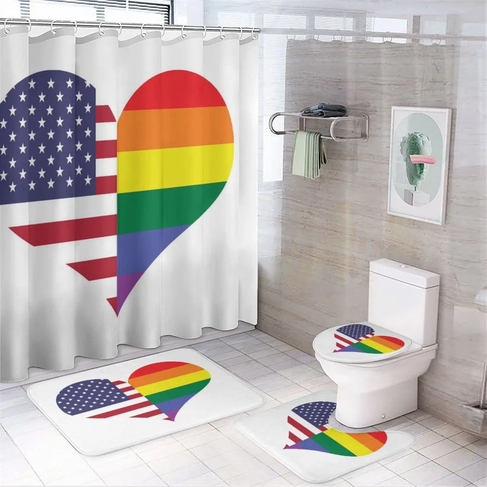 Heart with Old Glory Rainbow — Your design