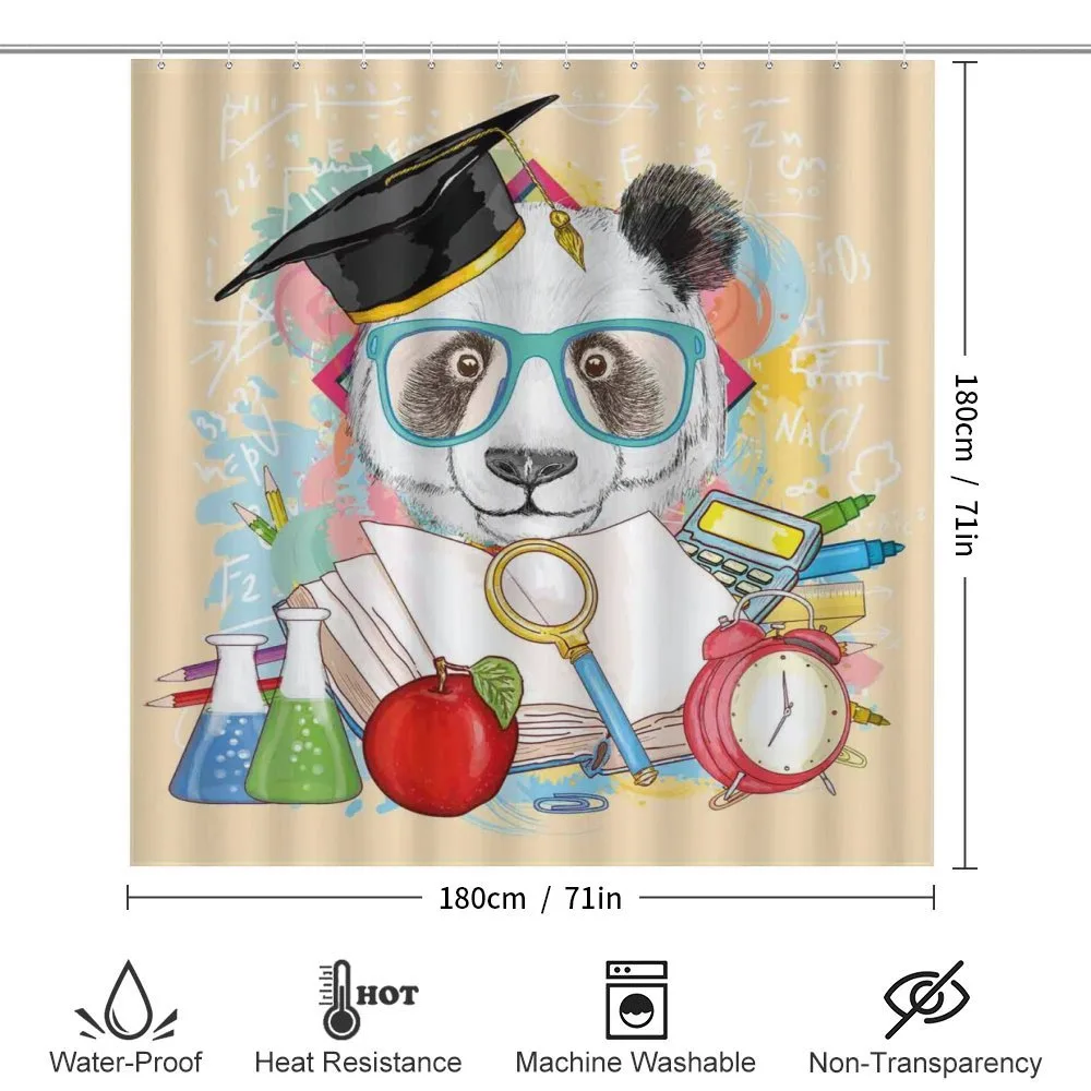 Hipster Panda in School — Detail 2