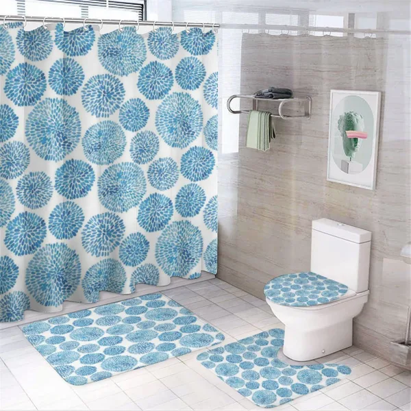 Japan Flower on a shower curtain