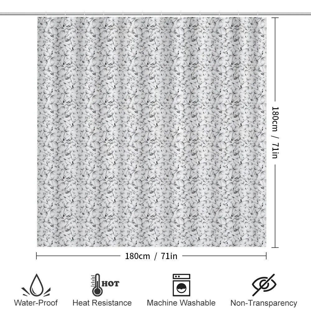 Monochrome Flower Pattern — Detail 2