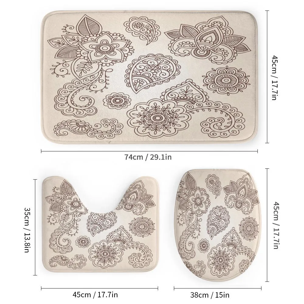 Monochrome Paisley Doodle — Detail 1