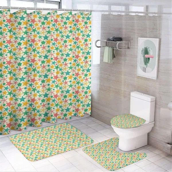 Ocean Wildlife Pattern on a shower curtain