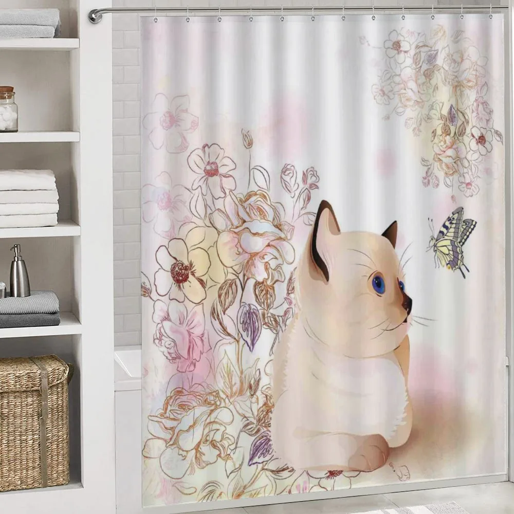 Pastel Kitty and Butterflies — Detail 4