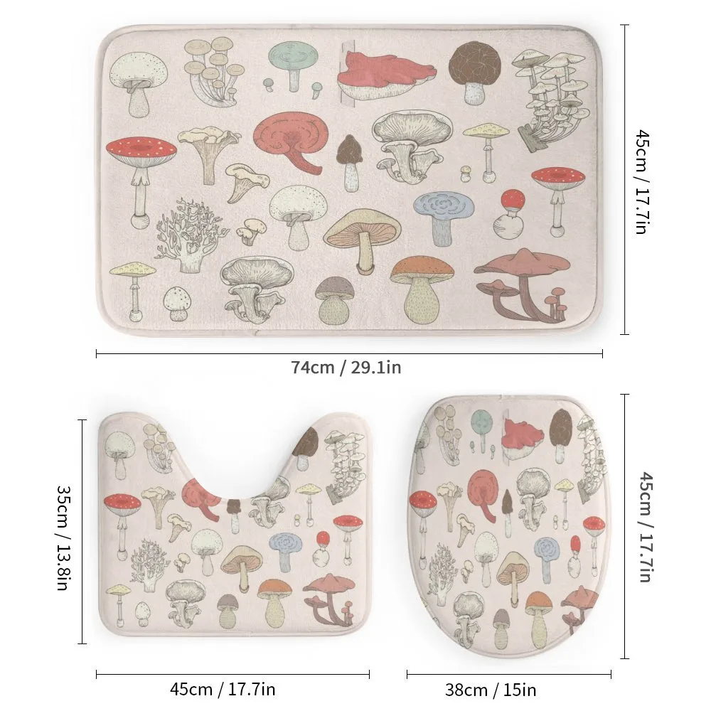 Pastel Various Mushrooms — Detail 1