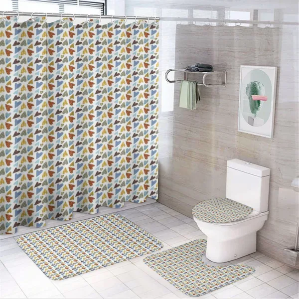 Patchwork Style Mosaic on a shower curtain