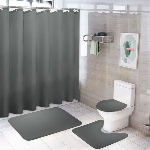Plain Colored Dark Abstract on a shower curtain