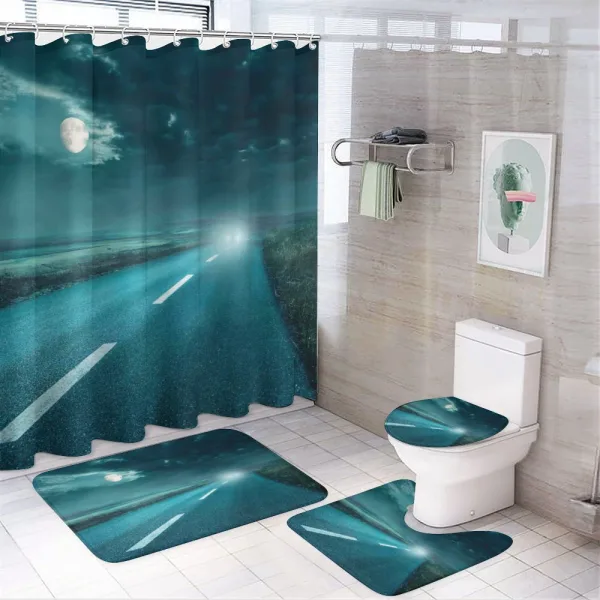 Storm Cloud Hell on a shower curtain