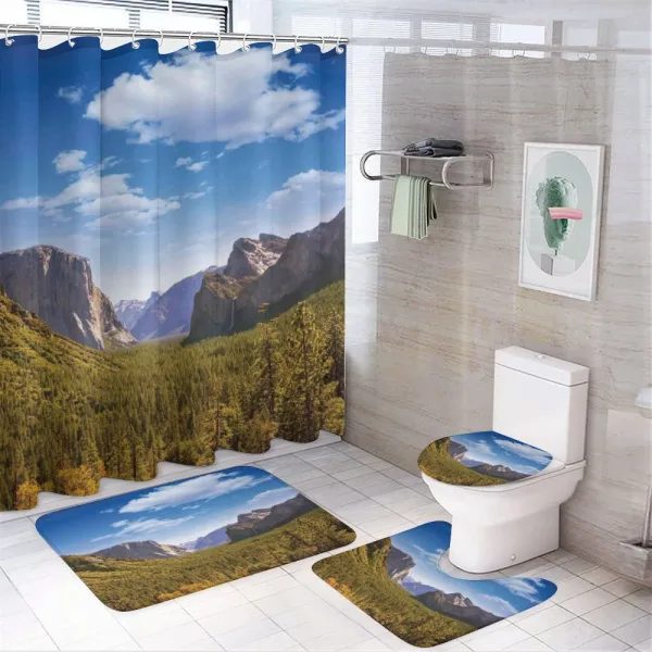 Yosemite El Capitan US on a shower curtain