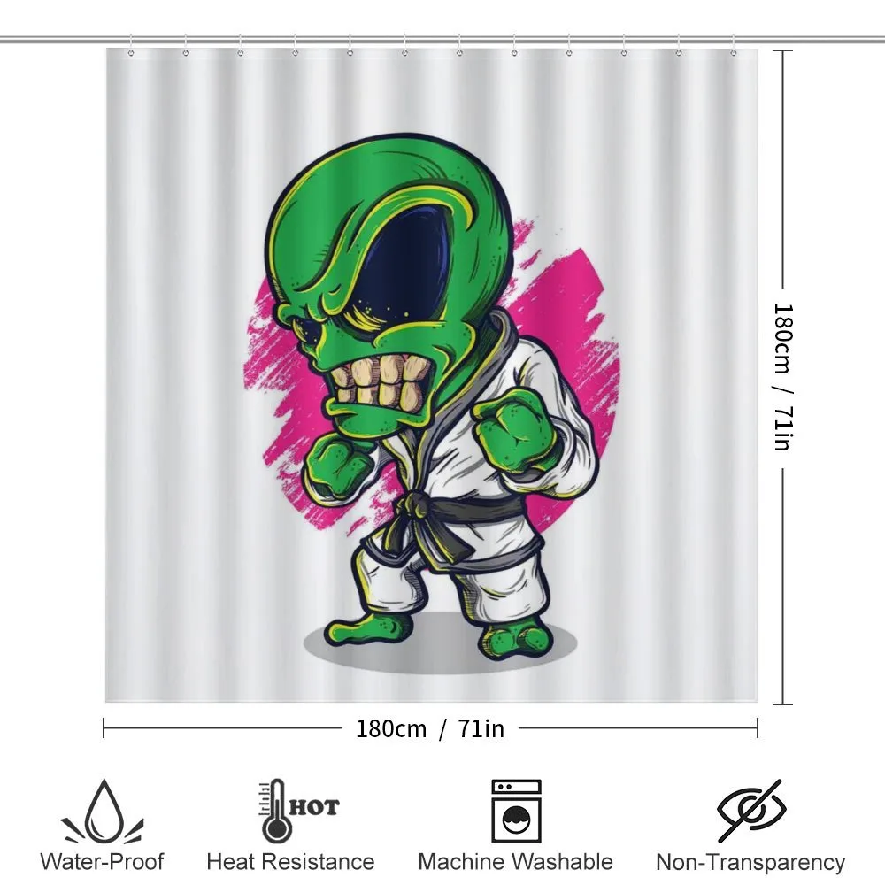 Angry Alien Karate Art — Detail 2