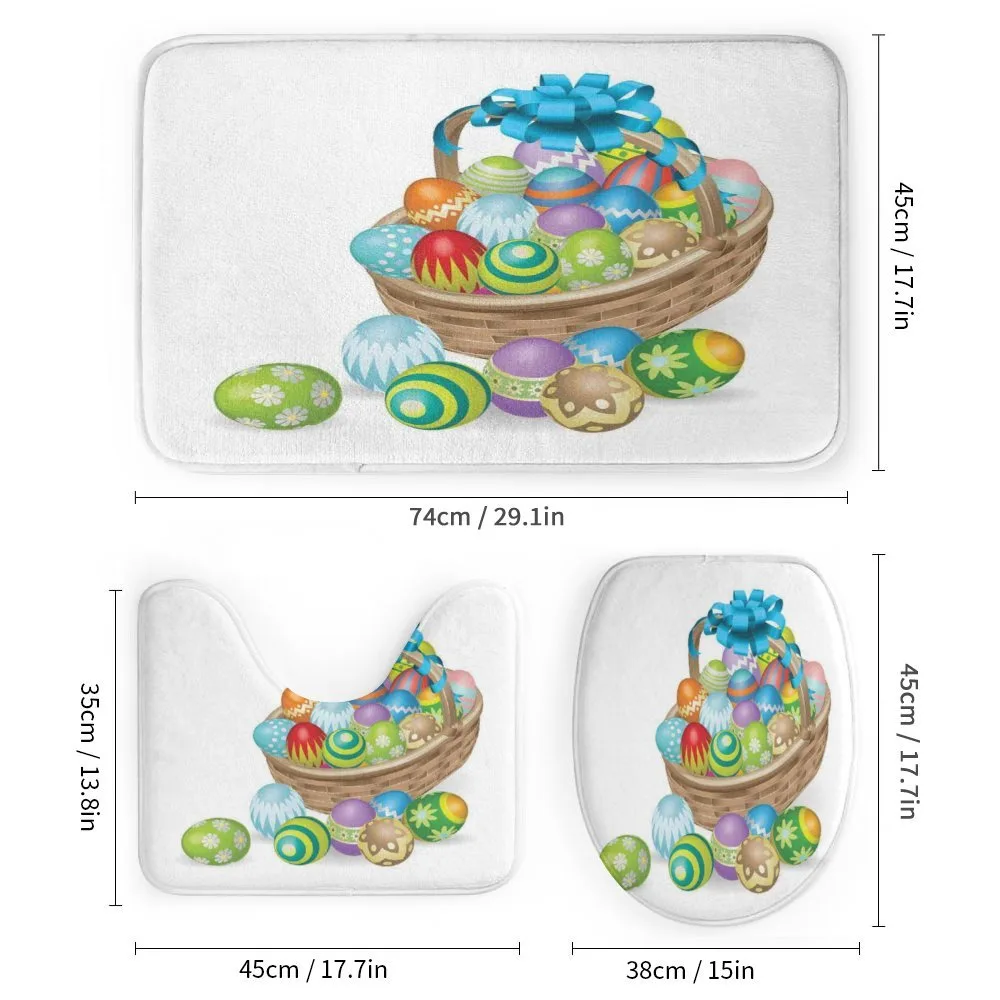Basket of Colorful Eggs — Detail 1