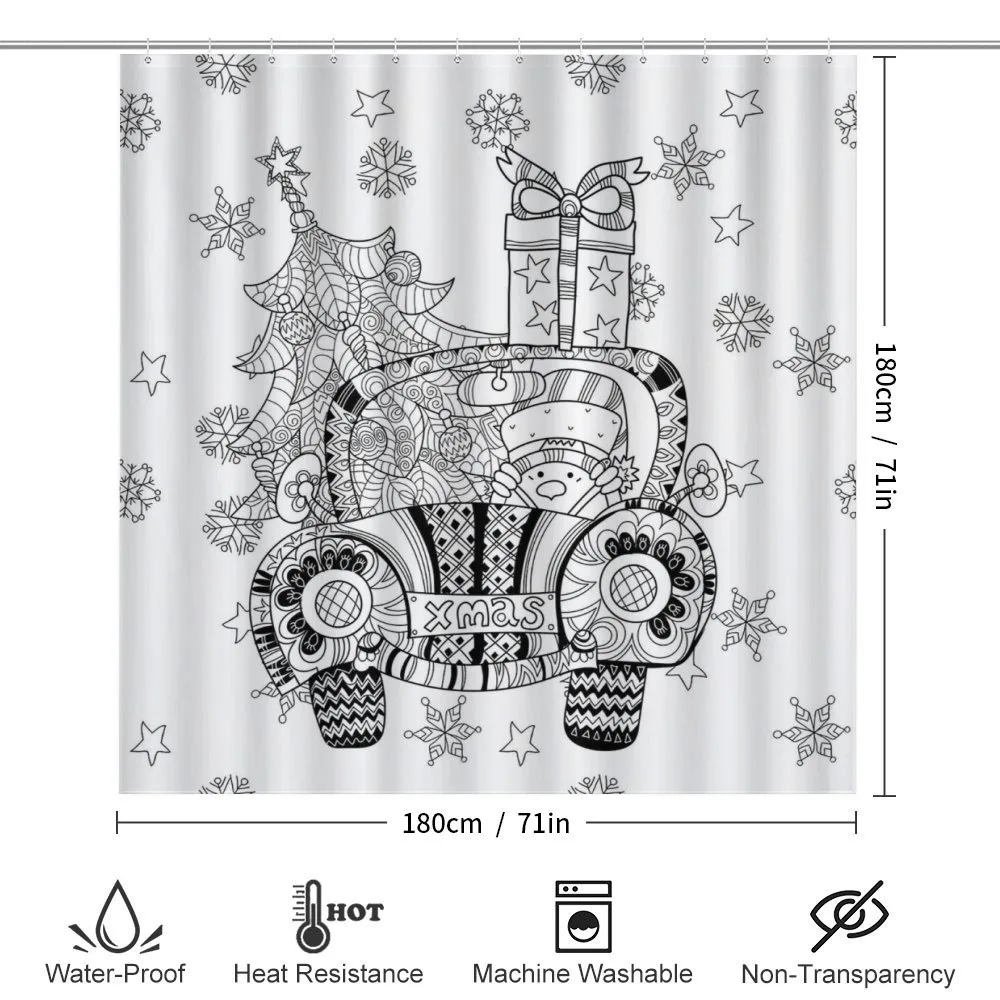 Black and White Xmas — Detail 2