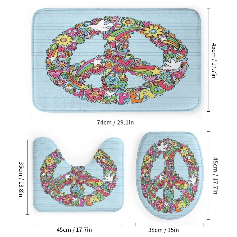 Floral Peace Sign Dove — Detail 1