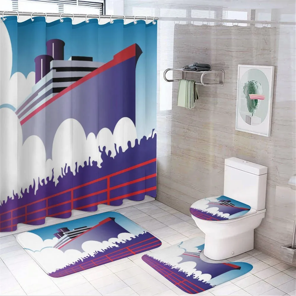 Large Ship with Harbor People — Your design