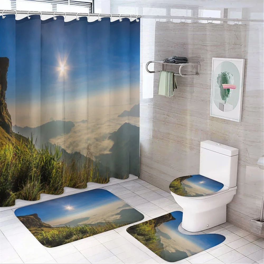 Mountain Cliff Sun — Your design