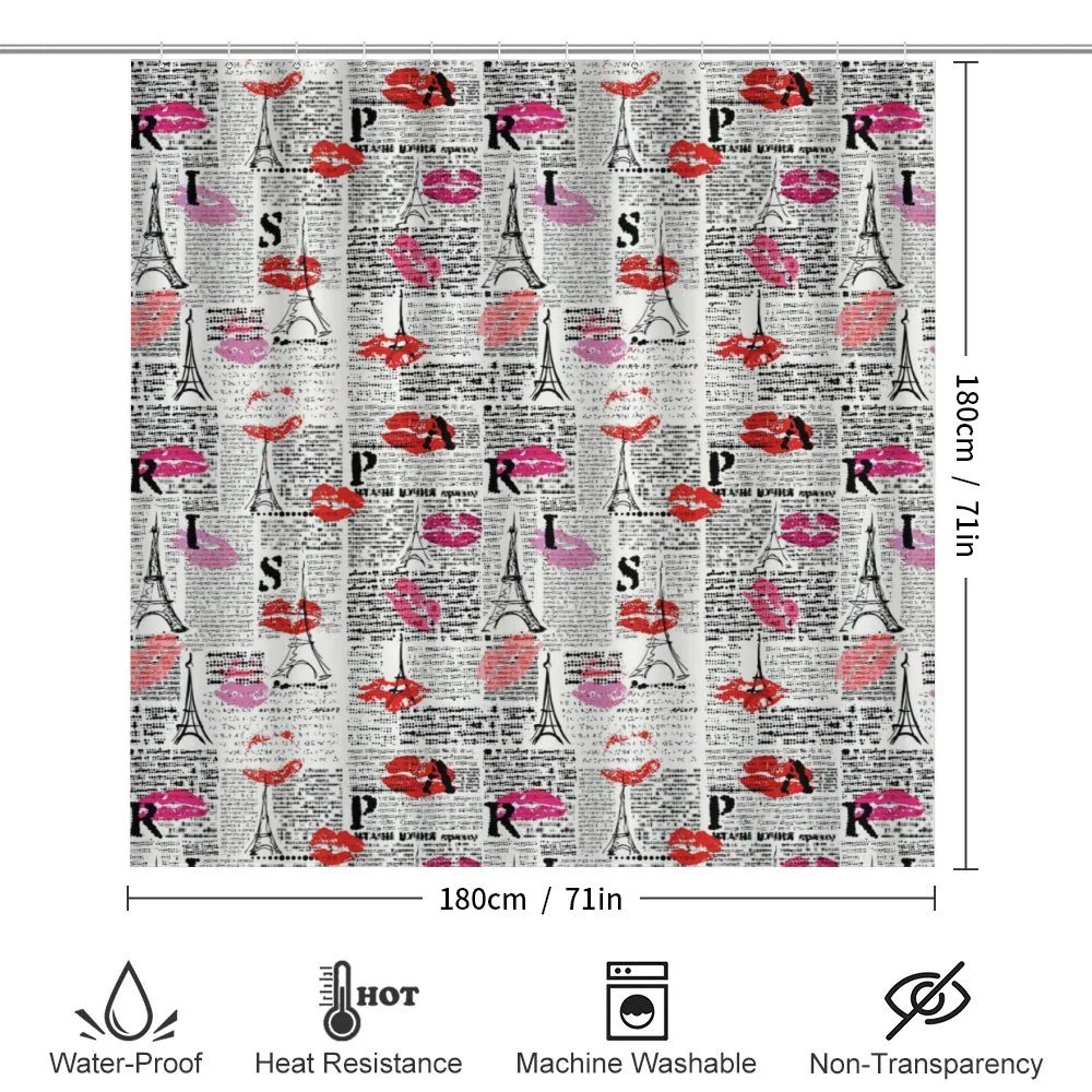 Newspaper Lipstick Kiss — Detail 2