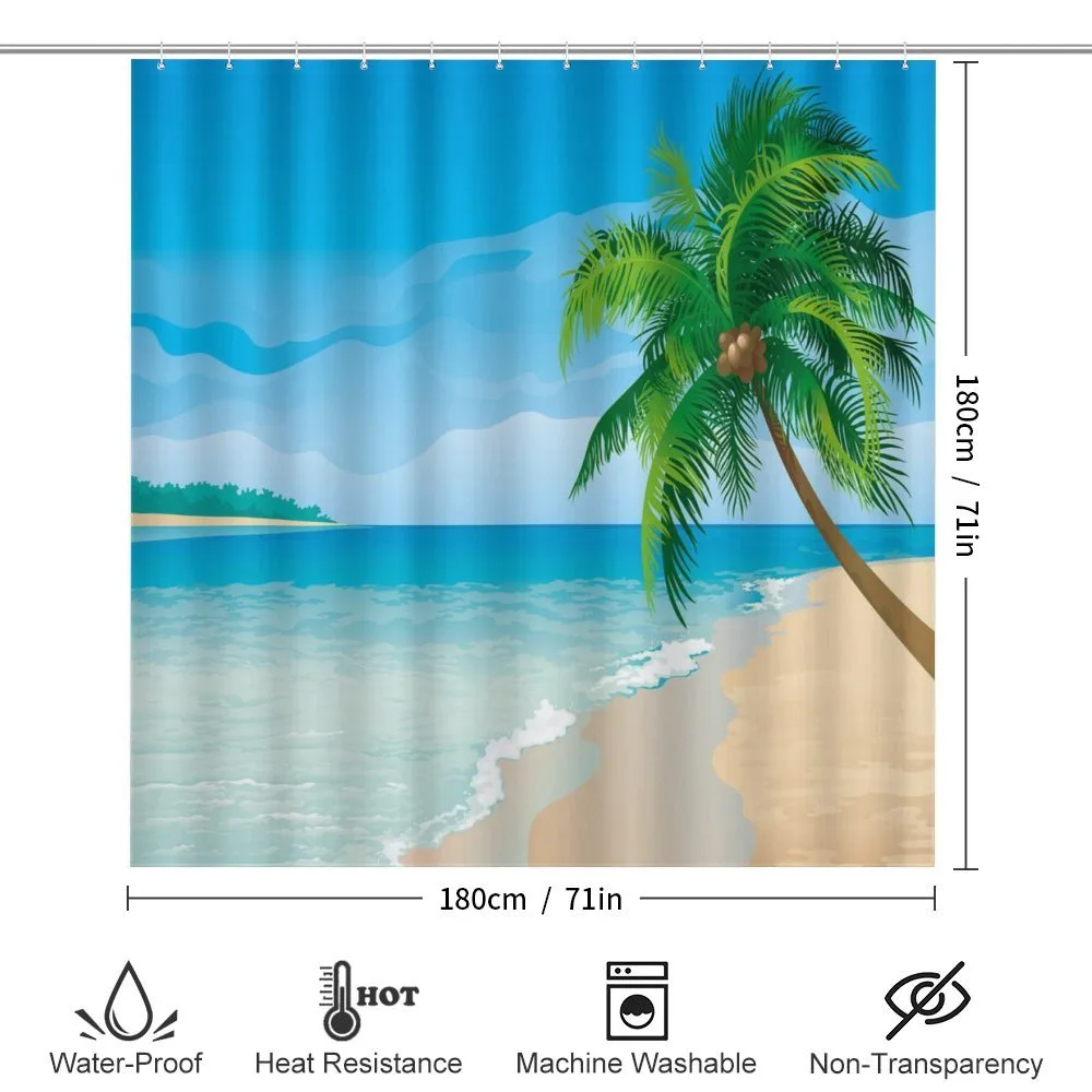 Palm Tree Calm Ocean — Detail 2