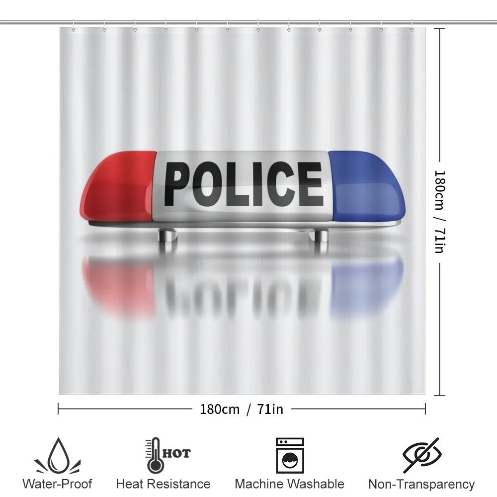 Police Car Sirens Blue — Detail 2
