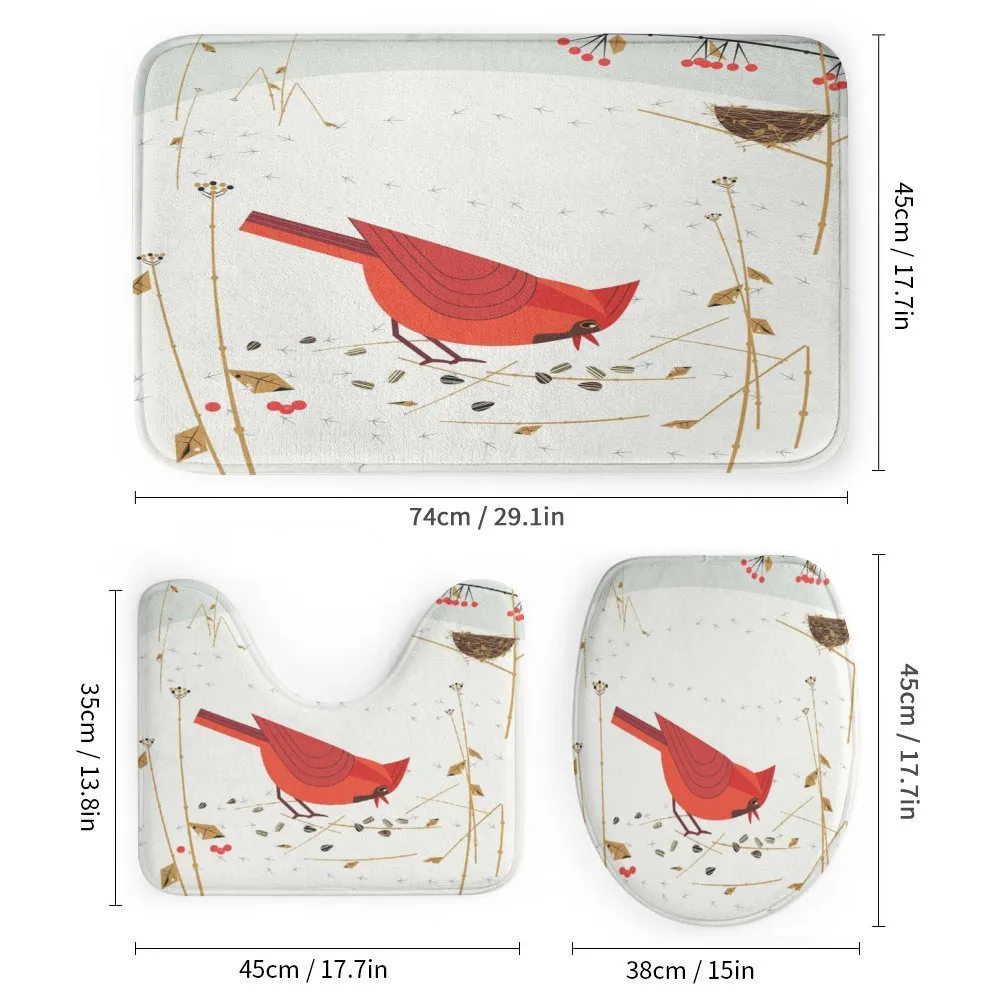 Red Cardinal in Autumn — Detail 1