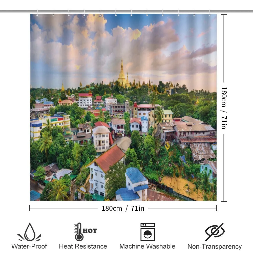 Village Skyline Scene — Detail 2