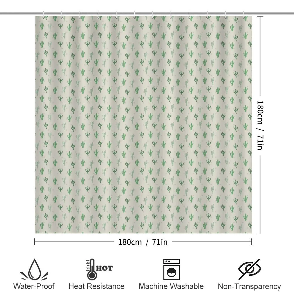 Vivid Minimal Cacti Pattern — Detail 2