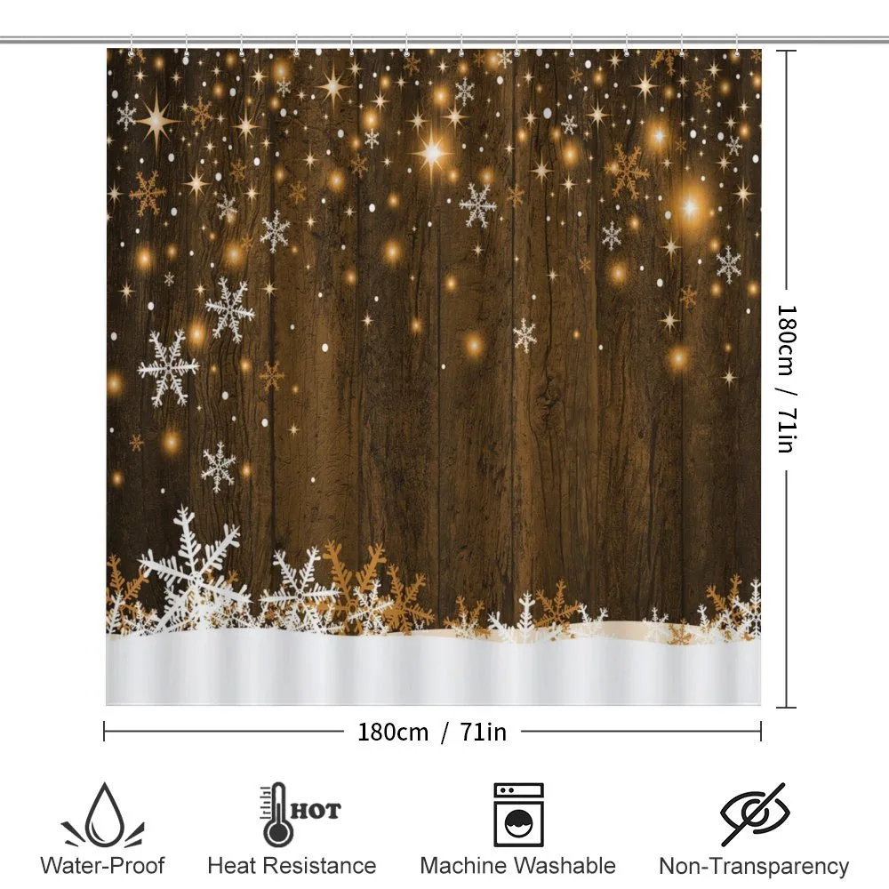 Wood and Snowflakes — Detail 2
