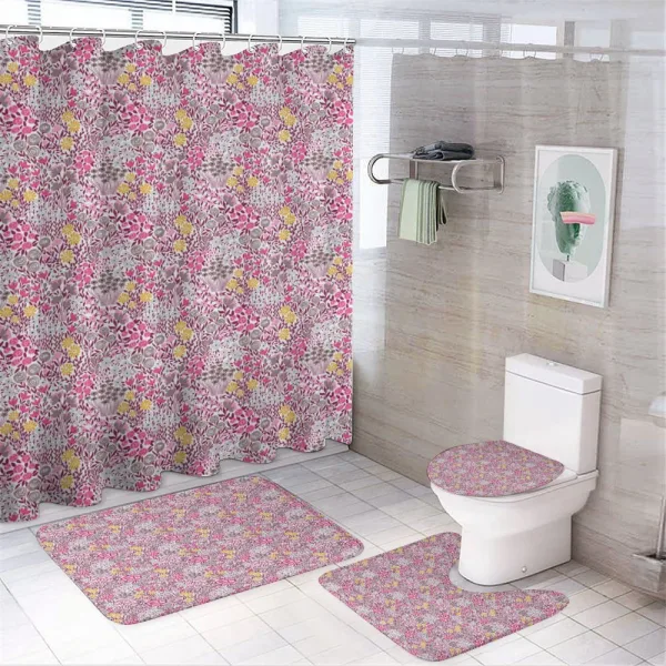 Abstract Garden Blossom on a shower curtain