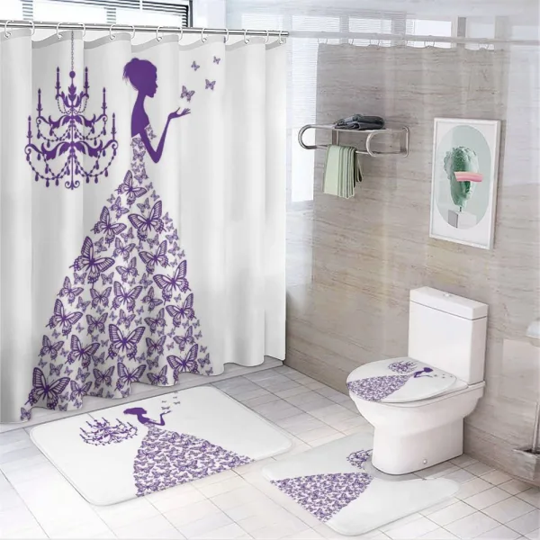 Antique Chandelier Princess on a shower curtain