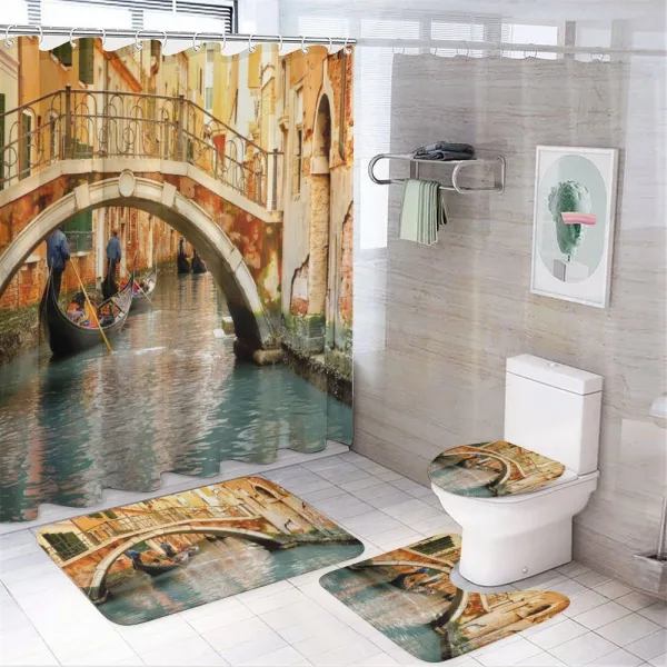 Bridge Gondola on a shower curtain
