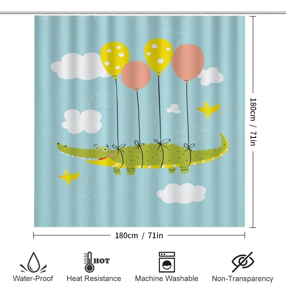 Flying Crocodile with Balloon — Detail 2
