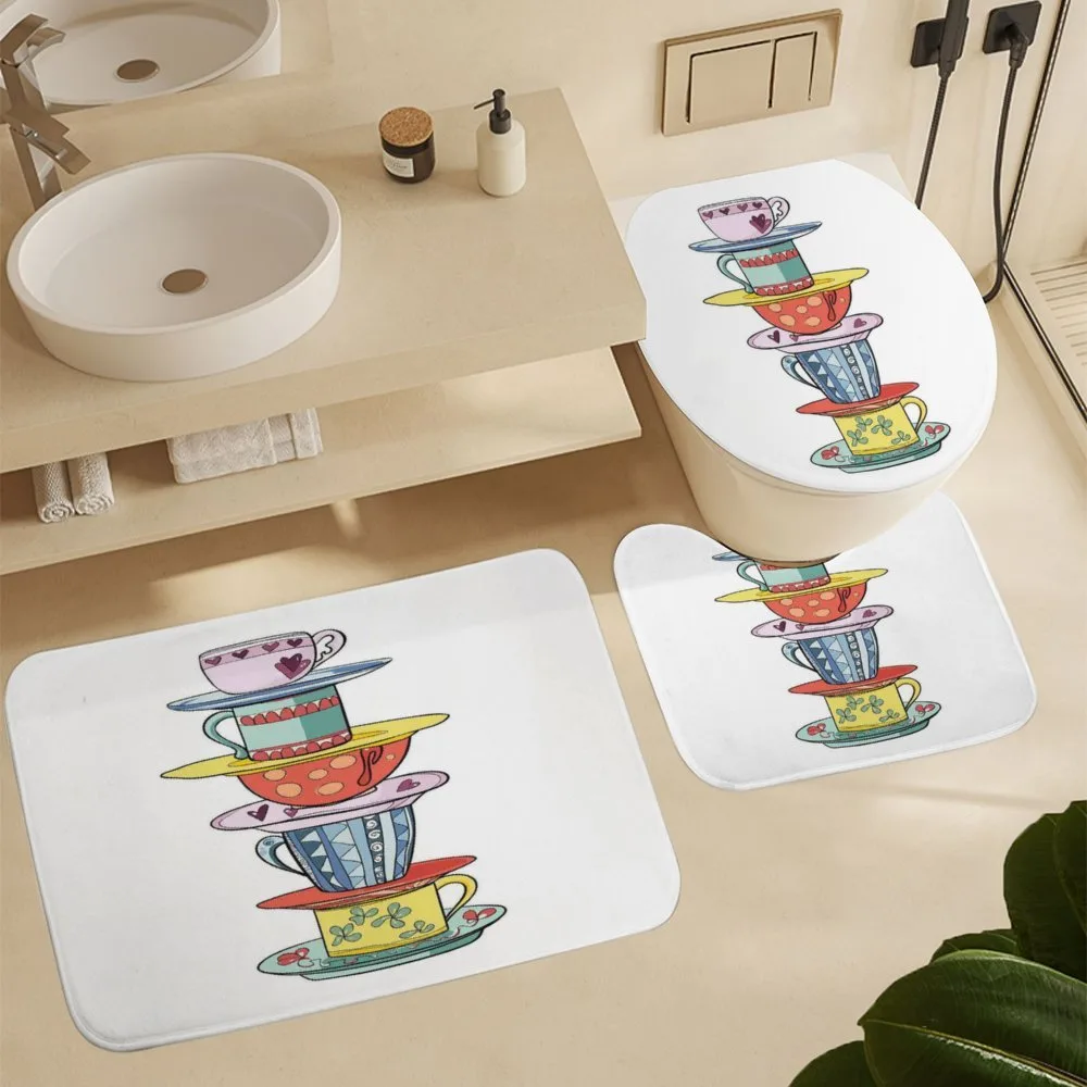 Hand Drawn Art Colorful Cups — Detail 5