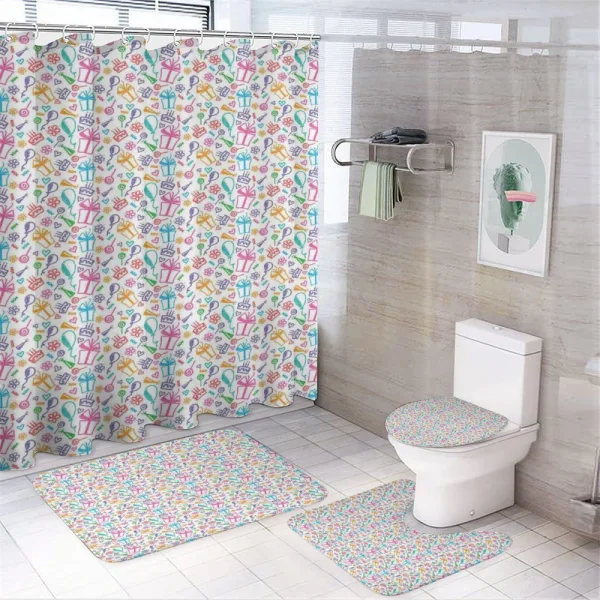 Kids Baby Doodle on a shower curtain