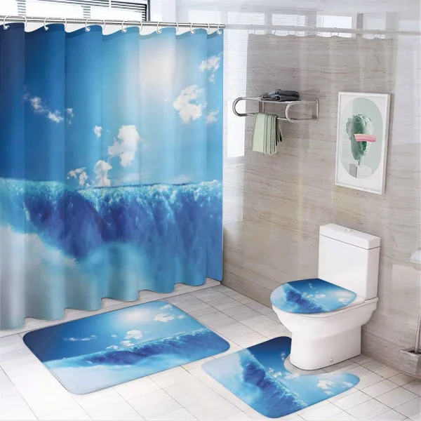 Niagara Falls Landscape on a shower curtain