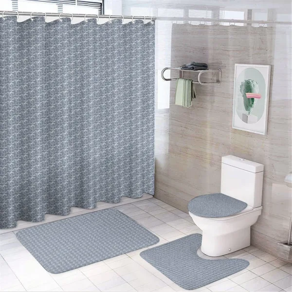 Ocean Theme Wave Pattern on a shower curtain
