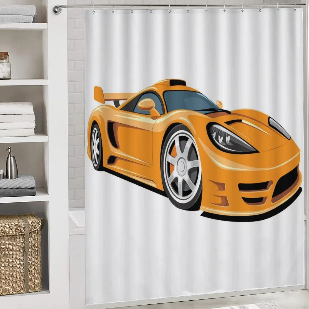 Orange Fast Sports Car — Detail 4