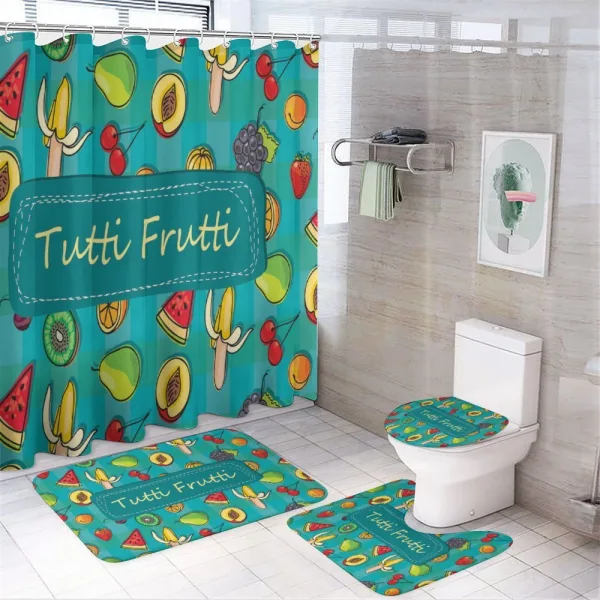 Tutti Frutti Summer Pattern on a shower curtain