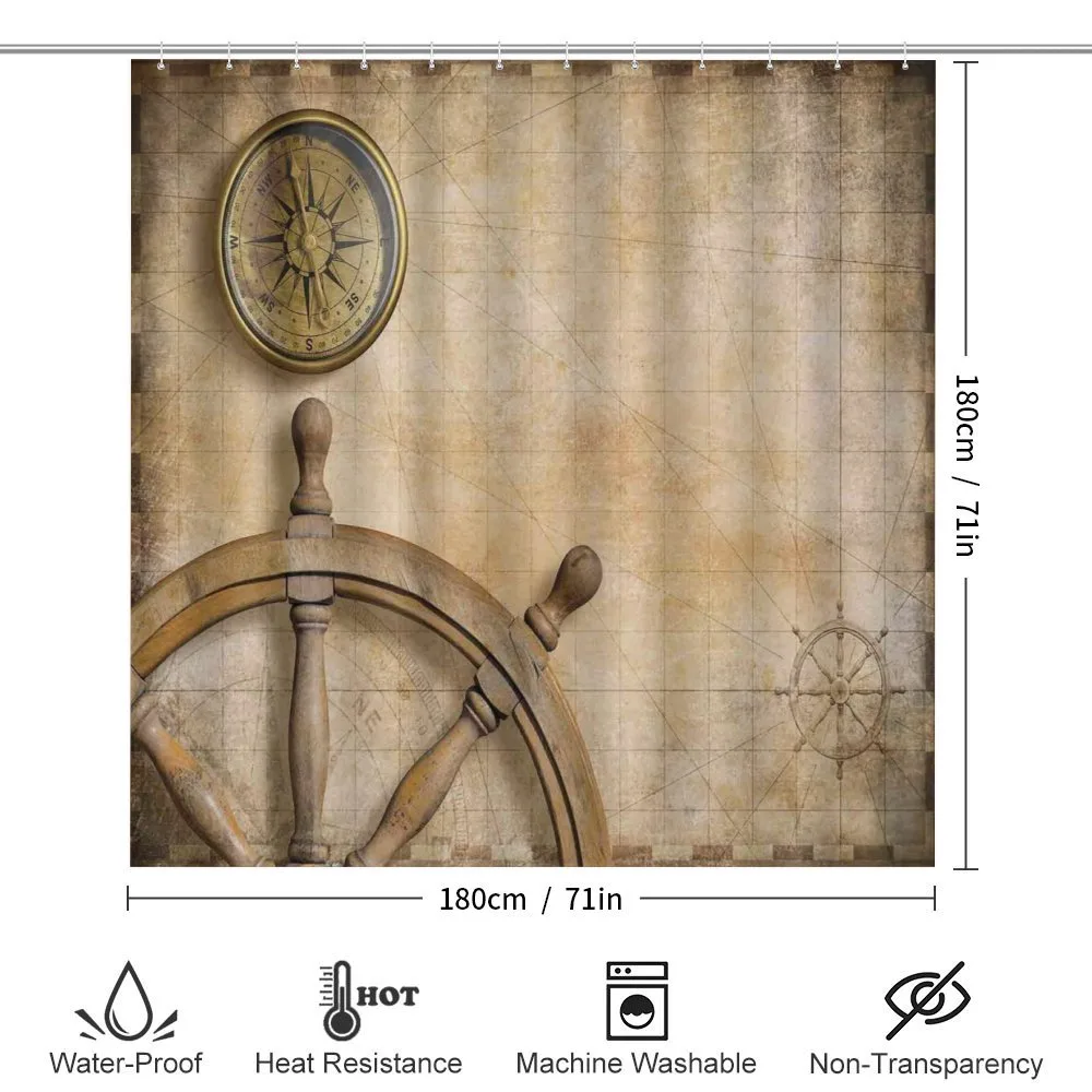 Wooden Wheel Compass — Detail 2
