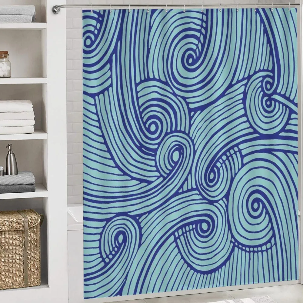 Abstract Spirals Wavy Ocean — Detail 4