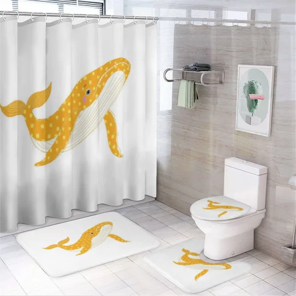 Cartoon Ocean Animal on a shower curtain