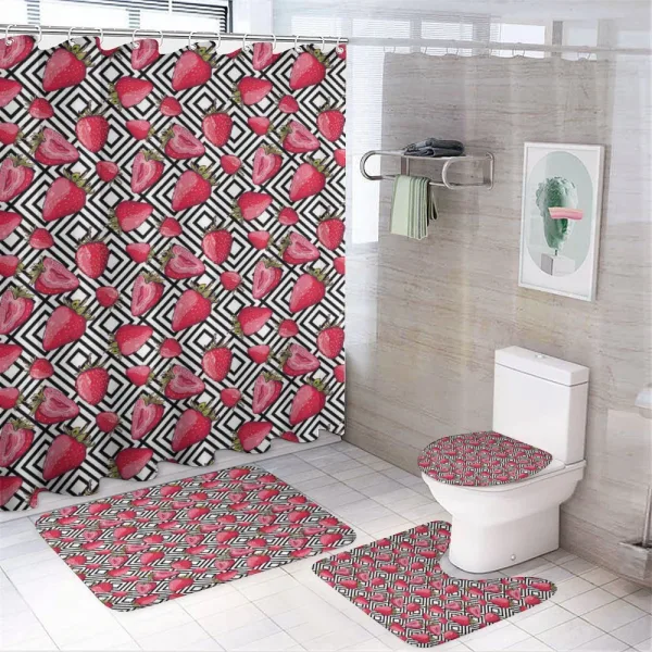 Chevron Striped Design on a shower curtain