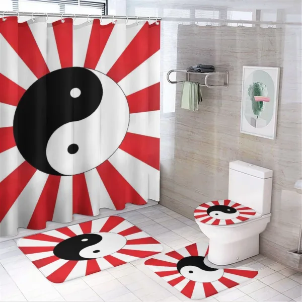 Chinese Sun on a shower curtain