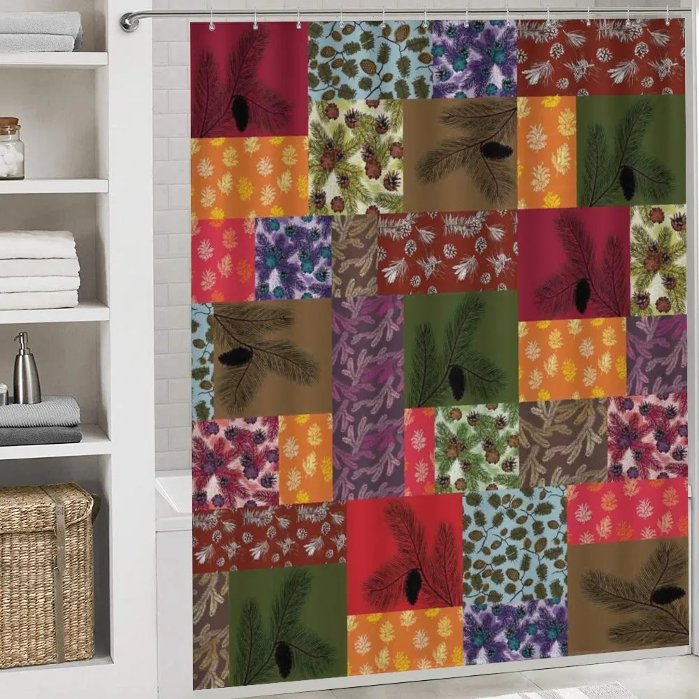 Colorful Pine Squares Art — Detail 4