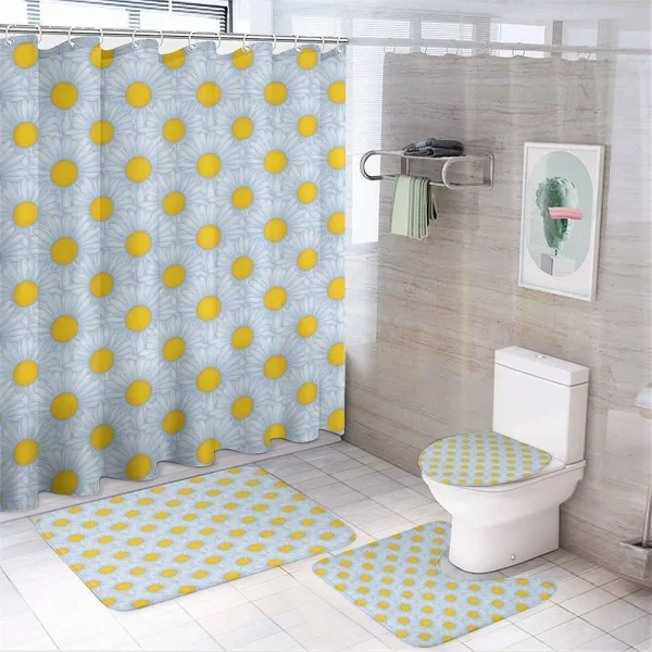 Detailed Petals on a shower curtain
