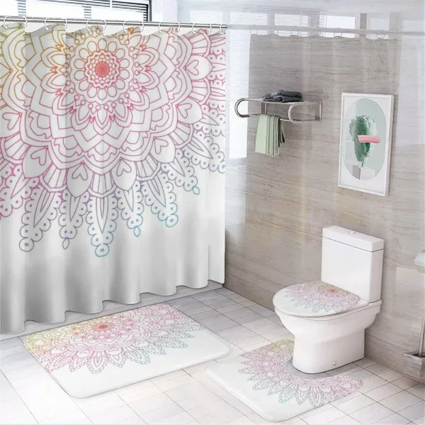 East Folklore Ombre on a shower curtain