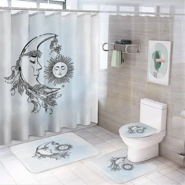 Elements Crown Feather Leaves on a shower curtain
