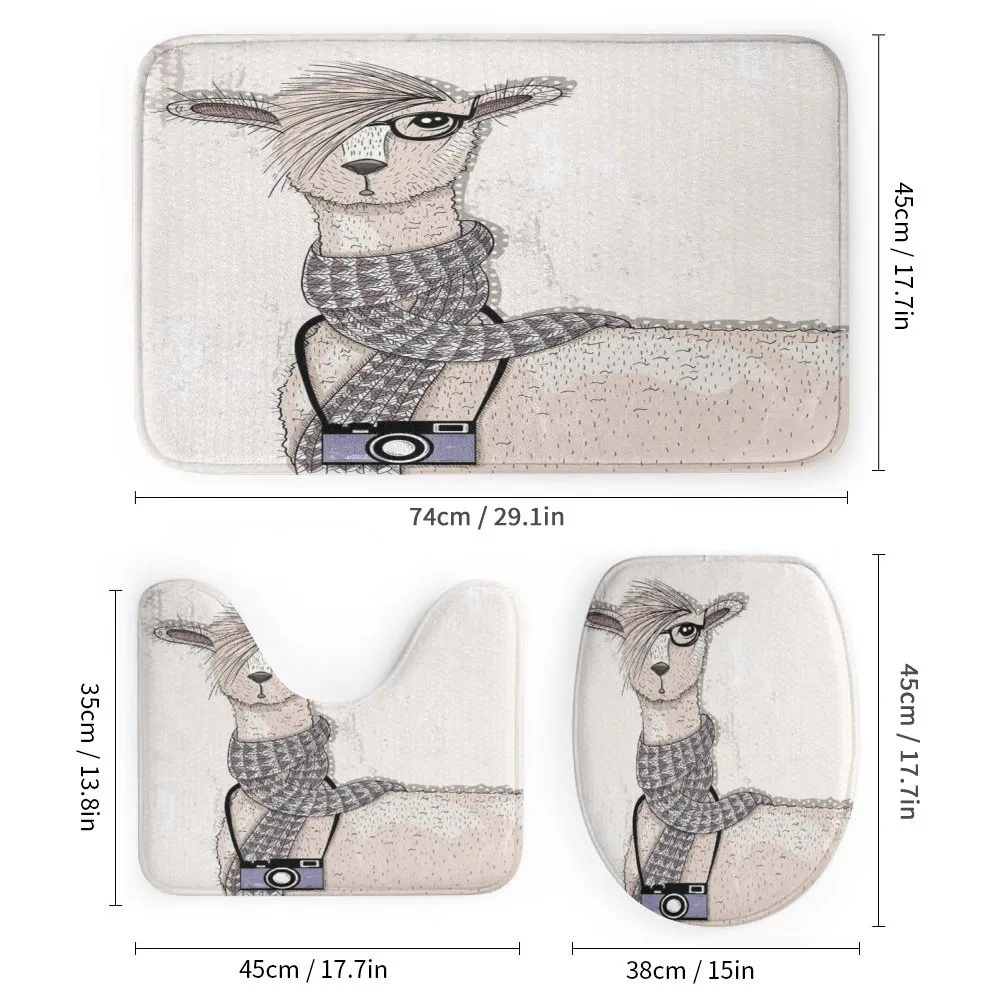Llama with Glasses Scarf — Detail 1